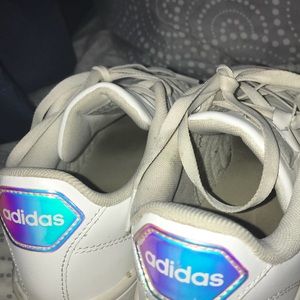 Adidas Solid White Sneakers